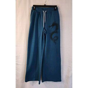 Women's Sweatpants Elastic Waistband Dragon Medium